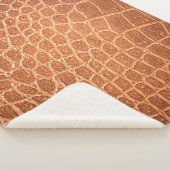 Brown skin leather texture backgroundskin,abstract シェルパブランケット (3/4)