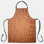 Brown skin leather texture use for background エプロン (正面)