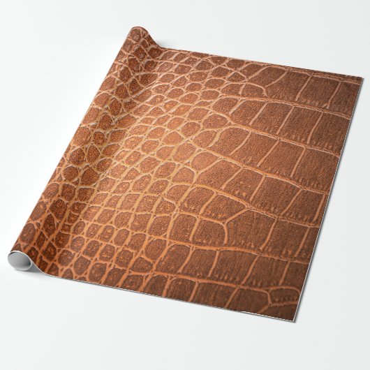Brown skin leather texture use for background ラッピングペーパー (アンロールド)