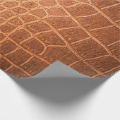 Brown skin leather texture use for background ラッピングペーパー (角)
