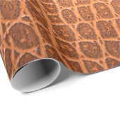 Brown skin leather texture use for background ラッピングペーパー (ロールコーナー)