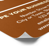 Brown Small Posterのビジネスブランド ポスター (角)