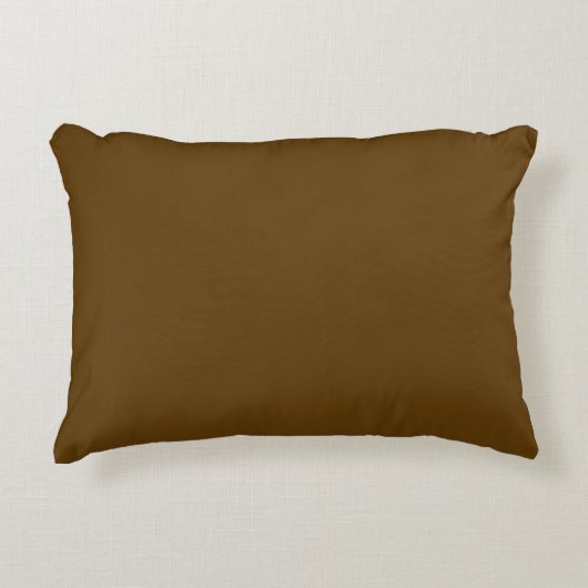 Brown Solid Color, Cushion, Simple, Modern, Netral アクセントクッション (正面)