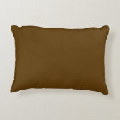 Brown Solid Color, Cushion, Simple, Modern, Netral アクセントクッション (裏面)