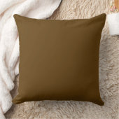 Brown Solid Color, Cushion, Simple, Modern, Netral クッション (ブランケット)