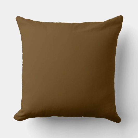 Brown Solid Color, Cushion, Simple, Modern, Netral クッション (正面)