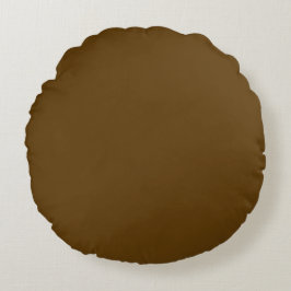 Brown Solid Color, Cushion, Simple, Modern, Netral ラウンドクッション