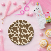 Brown Spots Cow Print Farmer Farm Animals Classy ペーパープレート (パーティー)