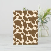 Brown Spots Cow Print Farmer Farm Animals Classy メニュー (スタンド正面)