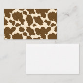 Brown Spots Cow Print Farmer Farm Animals Classy 名刺 (正面/裏面)