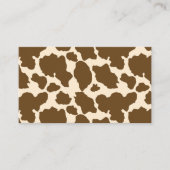 Brown Spots Cow Print Farmer Farm Animals Classy 名刺 (正面)