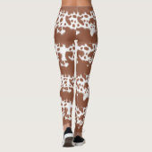 Brown spotted cow hide レギンス (裏面)