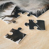 Brown springer spaniel portrait ジグソーパズル (側面)