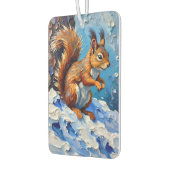 Brown Squirrel in the Snow カーエアーフレッシュナー (左)