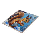 Brown Squirrel in the Snow タイル (側面)