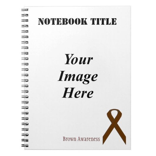 Brown Standard Ribbon by Kenneth Yoncich ノートブック (正面)