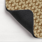 Brown Standard Ribbon by Kenneth Yoncich マウスパッド (コーナー)