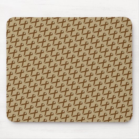 Brown Standard Ribbon by Kenneth Yoncich マウスパッド (正面)