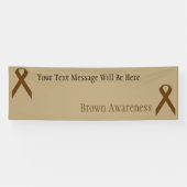Brown Standard Ribbon by Kenneth Yoncich 横断幕 (横)