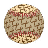 Brown Standard Ribbon by Kenneth Yoncich 野球ボール (裏面)
