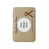 Brown Standard Ribbon Tmpl by Kenneth Yoncich バスマット (正面縦)