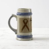 Brown Standard Ribbon Tmpl by Kenneth Yoncich ビールジョッキ (左)