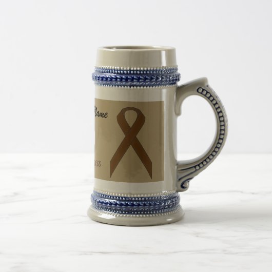 Brown Standard Ribbon Tmpl by Kenneth Yoncich ビールジョッキ (右)