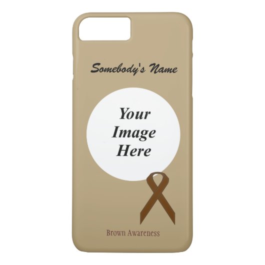 Brown Standard Ribbon Tmpl by Kenneth Yoncich Case-Mate iPhoneケース (裏面)