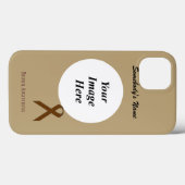 Brown Standard Ribbon Tmpl by Kenneth Yoncich Case-Mate iPhoneケース (裏面 (横))