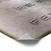 Brown Stone "PURPLE HEART" ポスター (角)