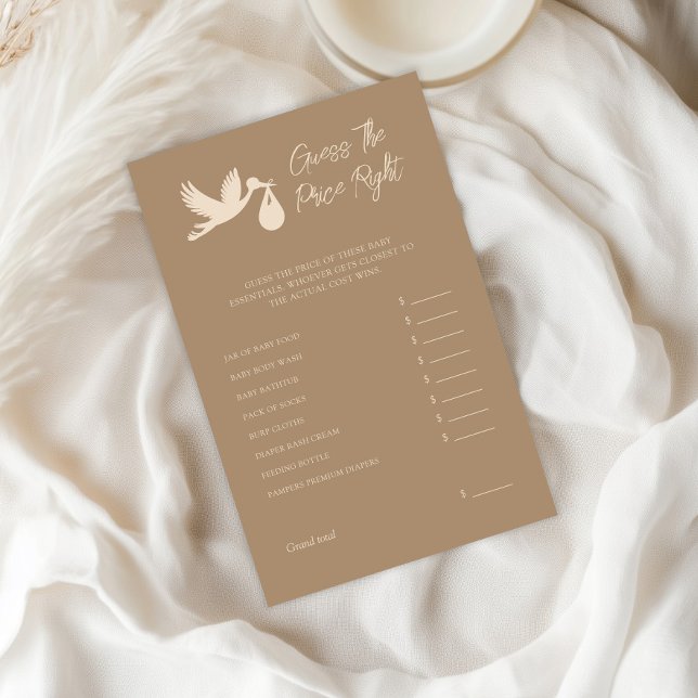 Brown Stork Baby Delivery Guess The Price Right (クリエイターアップロード済み)