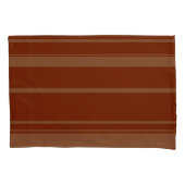 Brown Stripe Pattern Pillowcase 枕カバー (正面左)