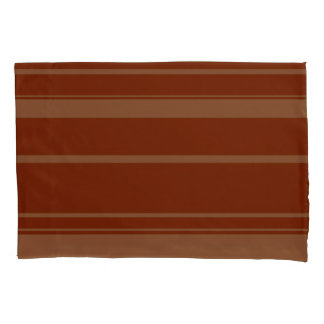 Brown Stripe Pattern Pillowcase 枕カバー