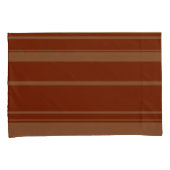 Brown Stripe Pattern Pillowcase 枕カバー (正面右)