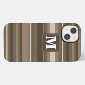 Brown stripes Case-Mate iPhone case iPhoneケース (裏面横)