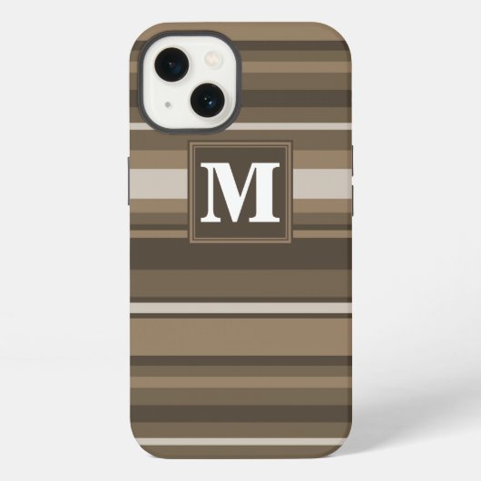 Brown stripes Case-Mate iPhone case iPhoneケース (裏面)