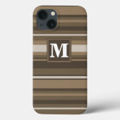 Brown stripes Case-Mate iPhone case iPhoneケース (裏面)
