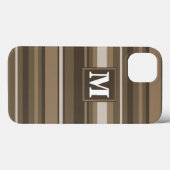 Brown stripes Case-Mate iPhone case iPhoneケース (裏面 (横))