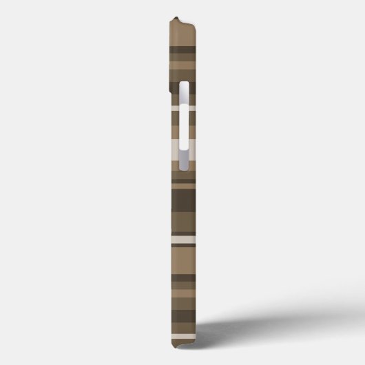 Brown stripes Case-Mate iPhone case iPhoneケース (裏面 / 左)