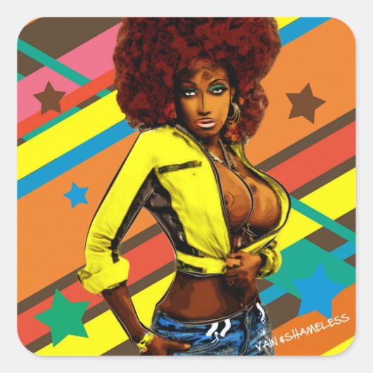 Brown Sugar スクエアシール (正面)