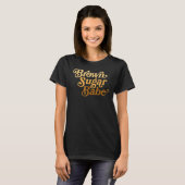 Brown Sugar Babe Afro Queen Black Women Pride Mela Tシャツ (正面フル)