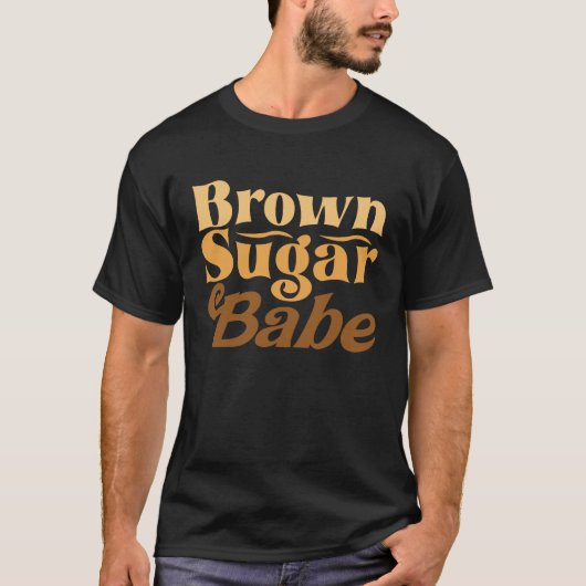 Brown Sugar Babe Black History Month Costume Tシャツ (正面)