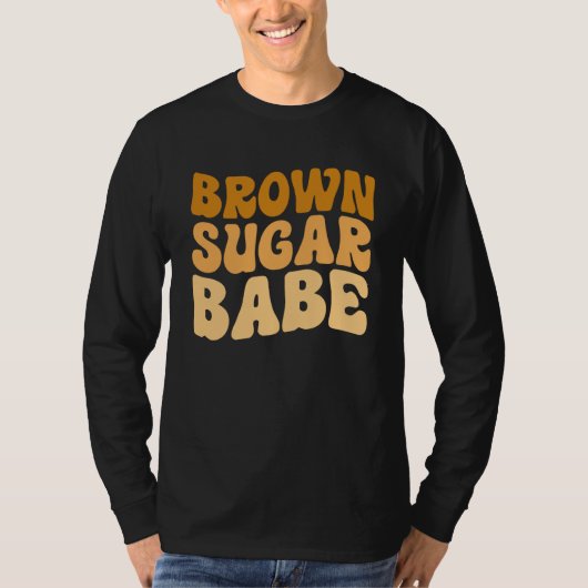 Brown Sugar Babe Proud Black Women African Pride Tシャツ (正面)