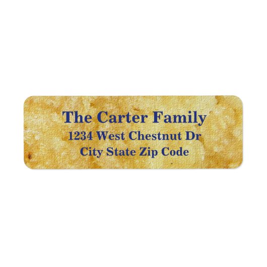 Brown sun dance address return label ラベル (正面)