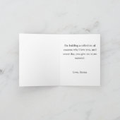 Brown Tabby Cat I love you Folded Greeting Card カード (内部)