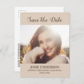 Brown Tan卒業救日写真 案内ポストカード (正面/裏面)