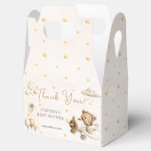 Brown Teddy Bear Airplane Favor Box フェイバーボックス (オープン)