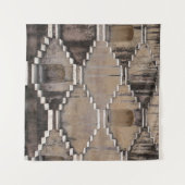 Brown temple design タペストリー (正面(横))