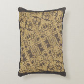 Brown Textured Multi pattern Design アクセントクッション (正面(垂直))