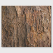Brown tree bark in closeup photography ラッピングペーパー (フラット)